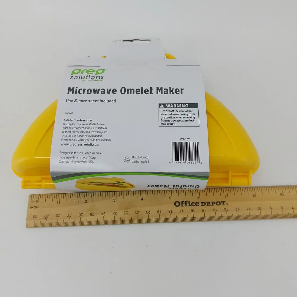 Progressive Prep Solutions Microwave Omelet Maker Yellow Plastic Non-stick